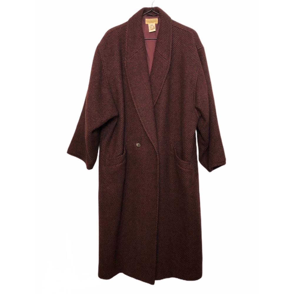 Vintage Gianni Versace Italian Wool Dolman Coat 46